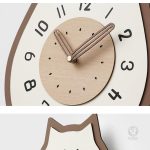 Élégante horloge murale à thème animalier