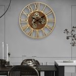 Horloge design moderne avec mouvement d'engrenage