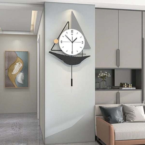 Horloge murale inspirée par le monde nautique