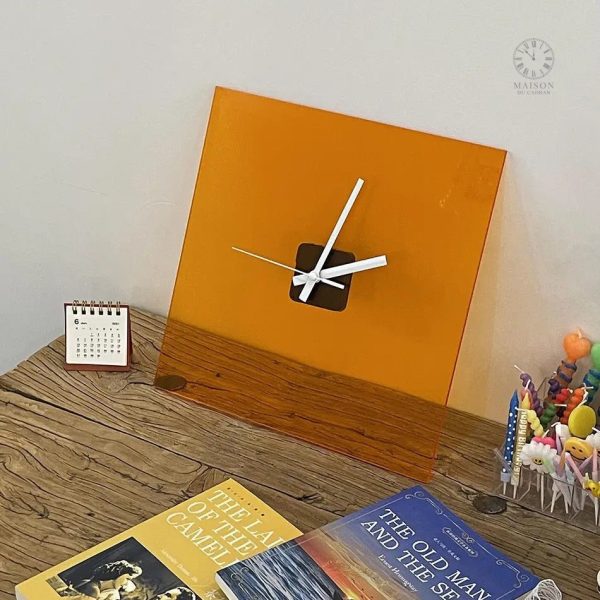 Horloge bleue, élément décoratif mural tendance