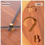 Horloge murale en bois, finition soignée et moderne