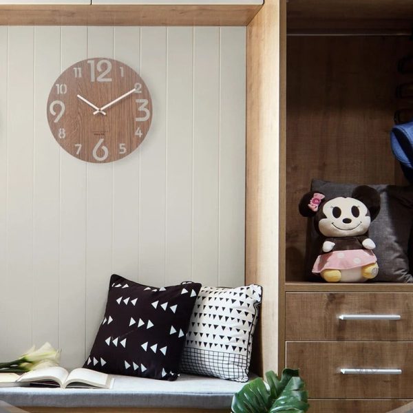 Horloge décorative en bois, ajout chaleureux à votre espace
