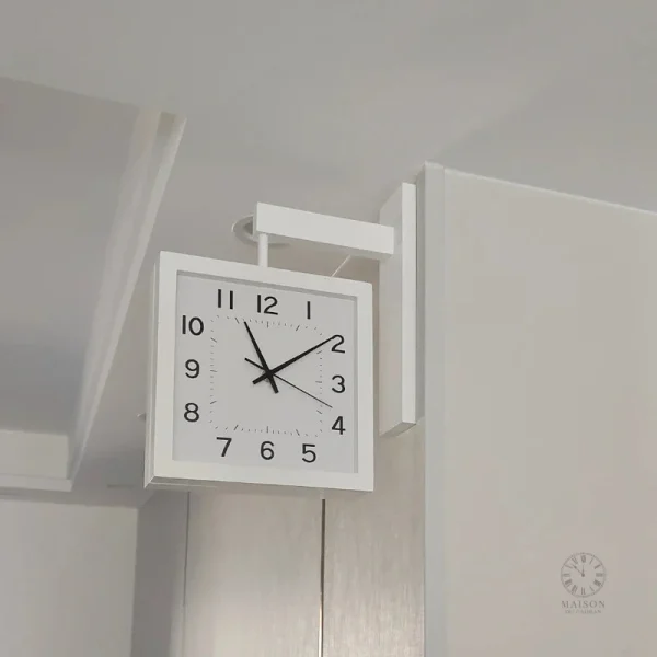 horloge-murale-bois-design-1 Horloge murale en bois design moderne
