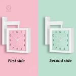 Horloge murale en bois pour bureau