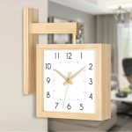 Horloge en bois avec finition soignée