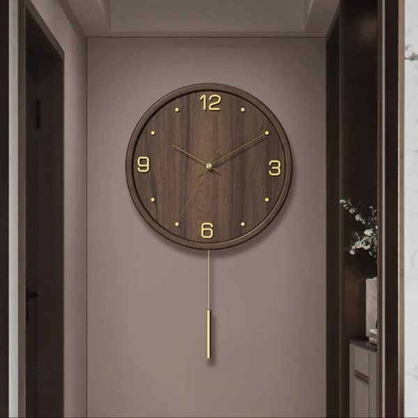 horloge-murale-bois-et-metal-1 Horloge murale en bois et métal au design moderne