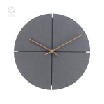 Horloge en bois, style minimaliste pour décoration murale