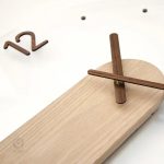 Horloge murale design minimaliste en bois naturel