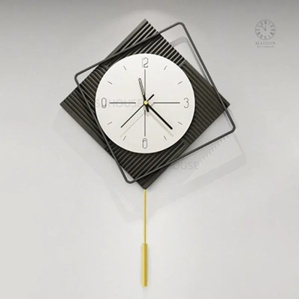 Horloge Carrée avec chiffres clairs et lisibles