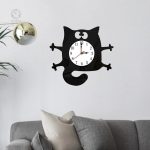 Accessoire mural chat qui ajoute une touche amusante à votre espace