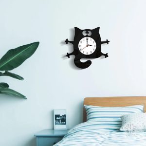Horloge décorative chat pour les amoureux des félins et du style