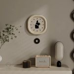 Horloge murale design chat moderne