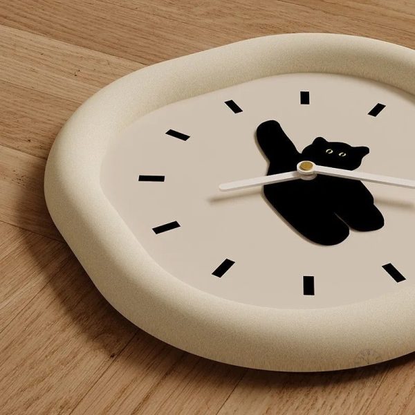 Horloge chat décorative pour intérieur
