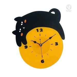 Accessoire mural chat noir pour la décoration intérieure