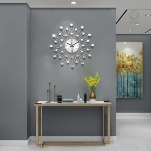 Horloge Design en cristal pour une touche chic au mur