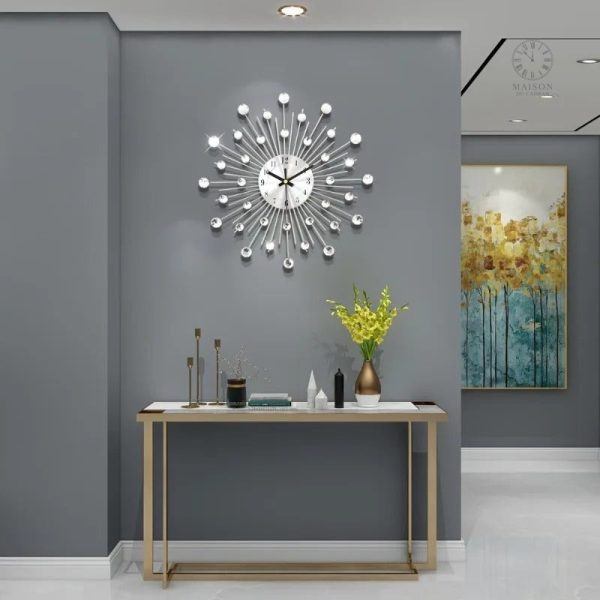 Horloge Design en cristal pour une touche chic au mur