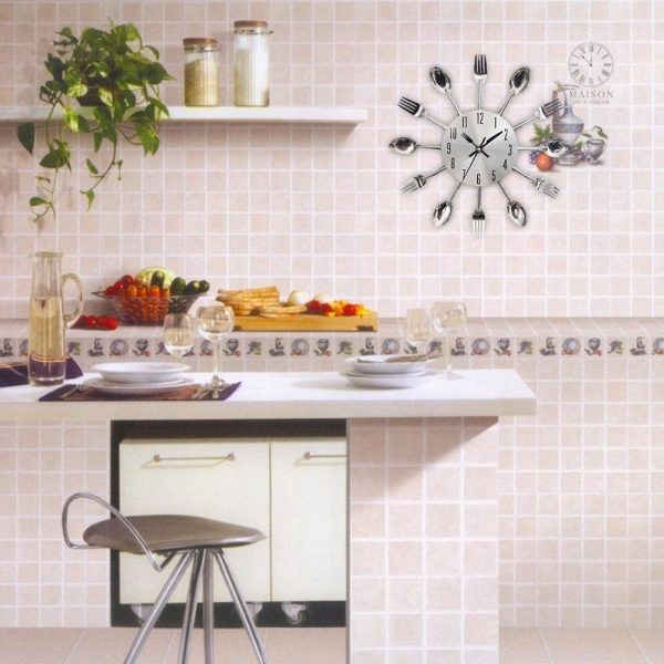 Accessoire décoratif horloge cuisine pratique