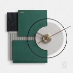 Horloge décorative en bois naturel