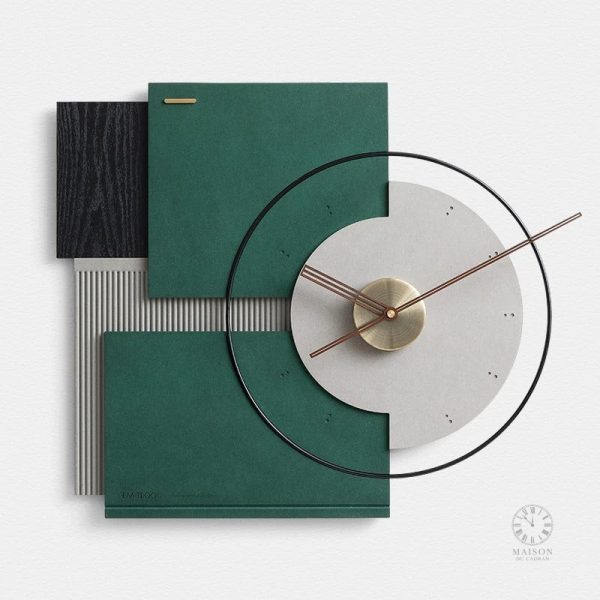 Horloge décorative en bois naturel