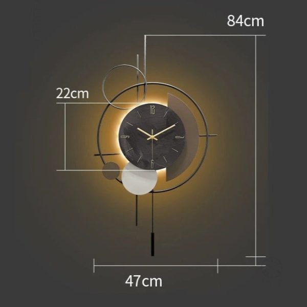 Horloge murale au design minimaliste et chic