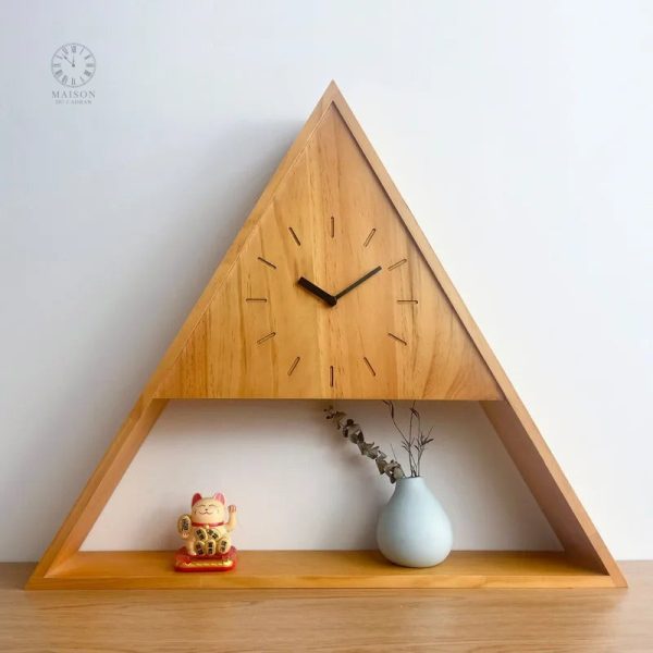 Horloge Murale en Bois au design naturel