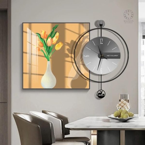 horloge-murale-decorative-salon-1 Horloge murale décorative pour salon