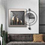 Horloge décorative pour un salon accueillant