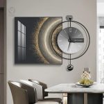 Horloge décorative murale avec style contemporain
