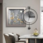 Horloge murale chic avec finition soignée