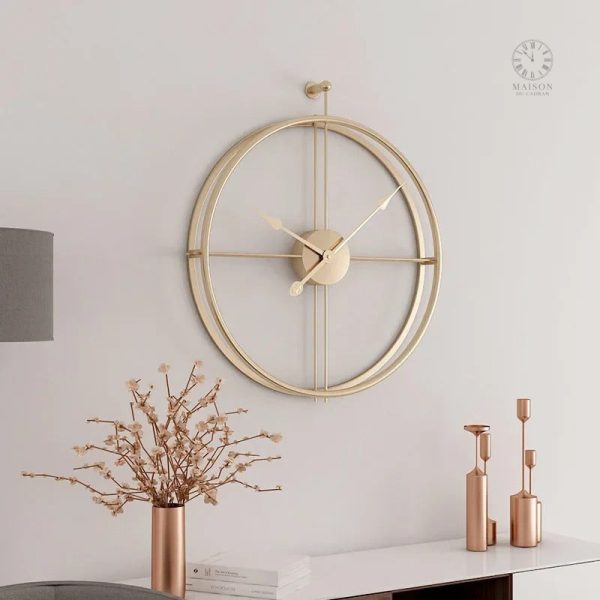 Horloge murale minimaliste pour décoration intérieure