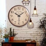 Horloge murale design en bois naturel