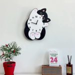 Horloge murale décorative chat pour un intérieur stylé
