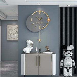 Horloge Murale Design Dorée élégante et moderne
