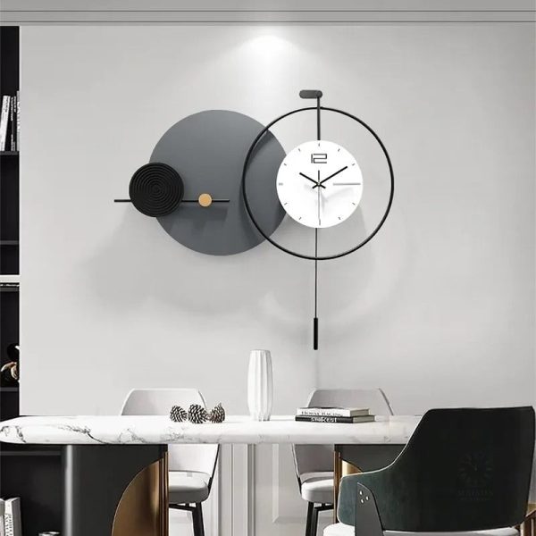 horloge-murale-design-geometrique-1 Horloge murale design géométrique moderne