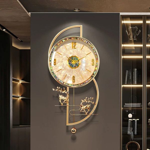 Horloge murale au style contemporain pour décoration intérieure