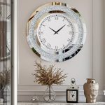 Horloge Murale Design Luxe en Cristal