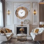 Horloge Murale Cristal au Style Contemporain