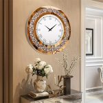 Horloge Murale Luxe avec Finitions en Cristal