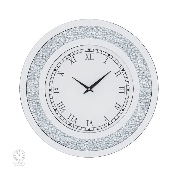 Horloge Murale Design avec Éclat Cristallin