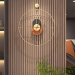 Horloge murale au style épuré pour décoration intérieure