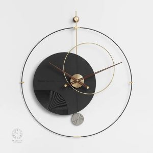 Horloge murale esthétique pour espace de vie
