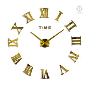 Horloge murale autocollante au design élégant et contemporain