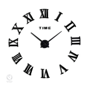 Accessoire décoratif : horloge murale adhésive au style unique