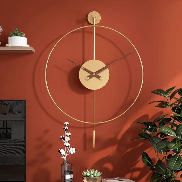 horloge-murale-doree-design-1 Horloge Murale Dorée Design
