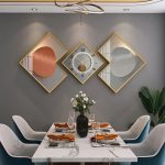 Horloge Murale Éclat Géométrique Design Luxe