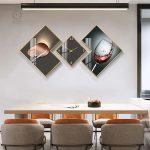 Horloge murale raffinée au design géométrique