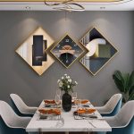 Horloge décorative avec un éclat géométrique distinct