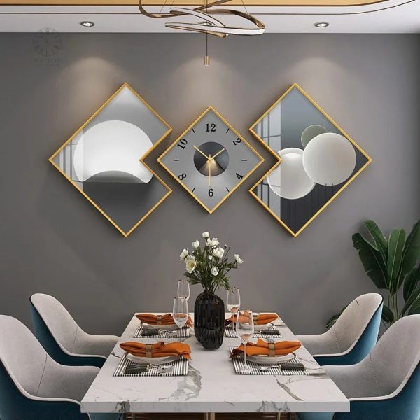 Horloge design géométrique pour une touche moderne