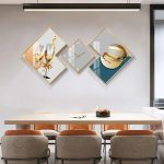 Horloge murale en design éclat géométrique moderne