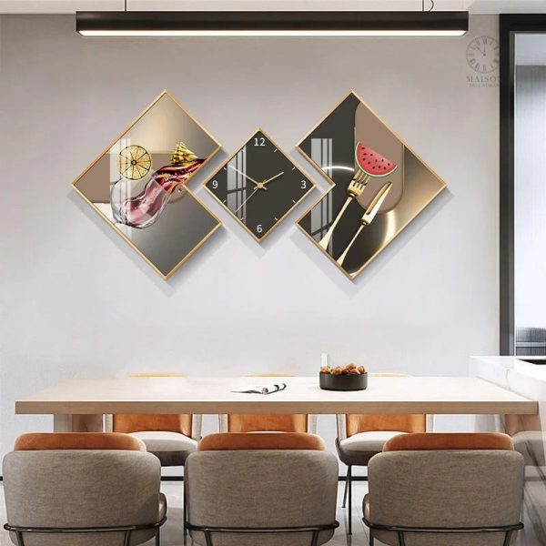 Horloge moderne avec design géométrique pour intérieur